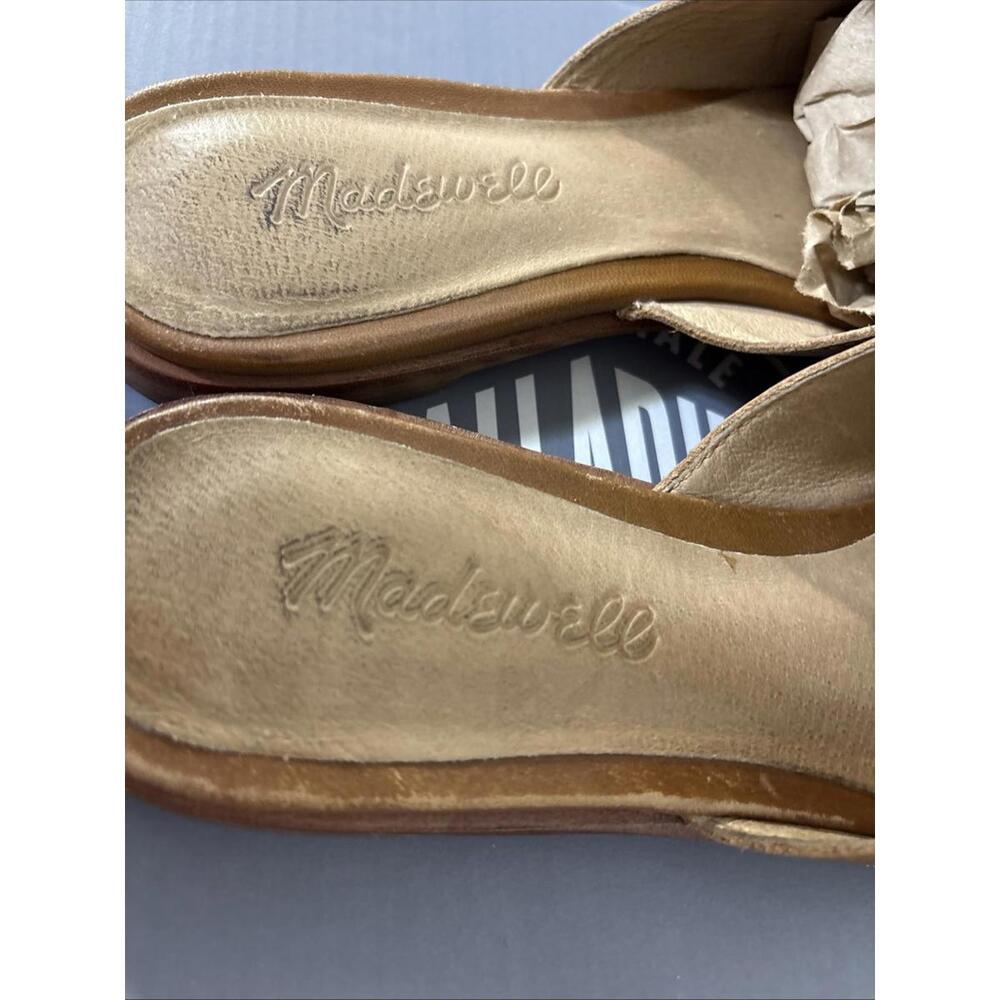 Madewell The Gemma Mule Shoes Women's Size 7.5 Brown Leather Pointed Toe Slip On - Picture 3 of 9